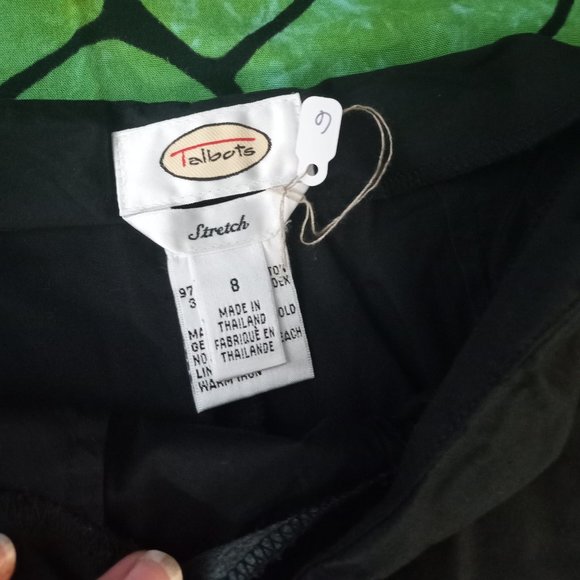 Talbots Pants - Vintage Talbots Black Stretch  Pants Size 8
